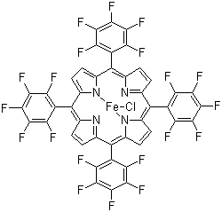 5,10,15,20-Tetrakis(pentafluorophenyl)-21H,23H-porphyrin iron(III) chloride molecular structure (CAS 36965-71-6)