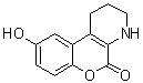 structure of CAS# 370586-05-3, 1,2,3,4-Tetrahydro-9-hydroxy-5H-[1]benzopyrano[3,4-b]pyridin-5-one;CID 797718