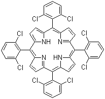结构式 CAS# 37083-37-7, 5,10,15,20-四(2,6-二氯苯基)卟吩