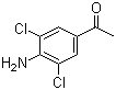 结构式 CAS# 37148-48-4, 3',5'-二氯-4'-氨基苯乙酮
