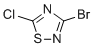 structure of CAS# 37159-60-7, 3-Bromo-5-chloro-1,2,4-thiadiazole