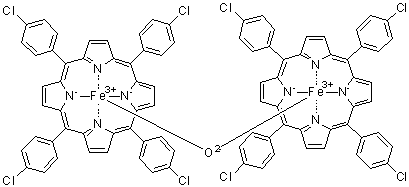 结构式 CAS# 37191-15-4, mu-氧二[(5,10,15,20-四(4-氯苯基)卟啉)铁]