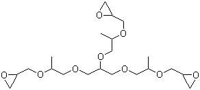 结构式 CAS# 37237-76-6, 甘油三丙氧基三缩水甘油醚