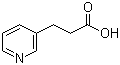 结构式 CAS# 3724-19-4, 3-(3-吡啶基)丙酸