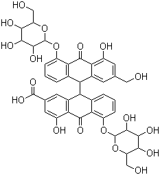 结构式 CAS# 37271-17-3, 番泻苷 D