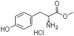 结构式 CAS# 3728-20-9, D-酪氨酸甲酯盐酸盐