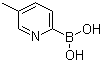 structure of CAS# 372963-49-0, 5-Methyl-2-pyridineboronic acid;5-Methylpyridine-2-boronic acid