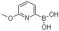 结构式 CAS# 372963-51-4, B-(6-甲氧基-2-吡啶基)硼酸