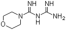 structure of CAS# 3731-59-7, Moroxydine;N-(Aminoiminomethyl)-4-morpholinecarboximidamide