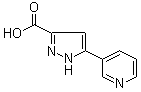structure of CAS# 374064-01-4, 5-(Pyridin-3-yl)-1H-pyrazole-3-carboxylic acid