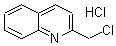 结构式 CAS# 3747-74-8, 2-氯甲基喹啉盐酸盐; alpha-氯甲基喹啉盐酸盐