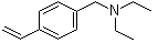 4-Ethenyl-N,N-diethylbenzenemethanamine molecular structure (CAS 3749-75-5)