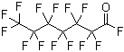 全氟庚酰氟分子结构 (CAS 375-84-8)