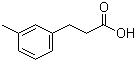 structure of CAS# 3751-48-2, 3-Methylbenzenepropanoic acid;m-Methylhydrocinnamic acid; 3-(3-Methylphenyl)propanoic acid; 3-(3-Methylphenyl)propionic acid; 3-Methyl-beta-phenylpropionic acid; 3-Methylhydrocinnamic acid; 3-m-Tolylpropanoic acid; 3-m-Tolylpropionic acid
