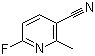 structure of CAS# 375368-85-7, 5-Cyano-2-fluoro-6-methylpyridine;5-Cyano-2-fluoro-6-picoline; 6-Fluoro-2-methylnicotinonitrile
