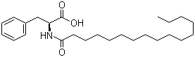 N-Hexadecanoyl-L-phenylalanine molecular structure (CAS 37571-96-3)