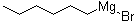 Hexylmagnesium bromide molecular structure (CAS 3761-92-0)