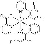 结构式 CAS# 376367-93-0, 双(4,6-二氟苯基吡啶-N,C2)吡啶甲酰合铱