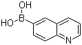 结构式 CAS# 376581-24-7, 喹啉-6-硼酸; 6-喹啉硼酸