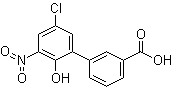 结构式 CAS# 376592-58-4, 5'-氯-2'-羟基-3'-硝基联苯-3-羧酸