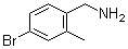 structure of CAS# 376646-62-7, 4-Bromo-2-methylbenzenemethanamine