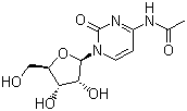 structure of CAS# 3768-18-1, N4-Acetylcytidine;4-Acetyl-1-(beta-D-ribofuranosyl)cytosine