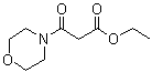 structure of CAS# 37714-64-0, beta-Oxo-4-morpholinepropanoic acid ethyl ester;Ethyl 3-morpholino-3-oxopropanoate