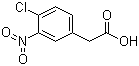 结构式 CAS# 37777-68-7, 3-硝基-4-氯苯乙酸