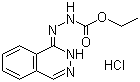 structure of CAS# 3778-76-5, Todralazine hydrochloride;Ecarazine hydrochloride; Ethyl 3-(phthalazin-1-yl)carbazate hydrochloride