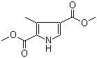 结构式 CAS# 3780-42-5, 3-甲基吡咯-2,4-二羧酸二甲酯
