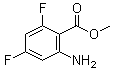 结构式 CAS# 379228-57-6, 2-氨基-4,6-二氟苯甲酸甲酯