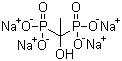 structure of CAS# 3794-83-0, (1-Hydroxyethylidene)bis-phosphonic acid tetrasodium salt;HEDP tetrasodium salt