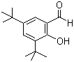 structure of CAS# 37942-07-7, 3,5-Bis(1,1-dimethylethyl)-2-hydroxy-benzaldehyde