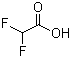 structure of CAS# 381-73-7, Difluoroacetic acid;2,2-difluoroacetic acid