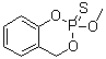 structure of CAS# 3811-49-2, Salithion;2-Methoxy-4H-1,3,2-benzodioxaphosphorin-2-sulfide; Dioxabenzofos; Dioxabenzophos; Fenfosphorin; Saligenin cyclic methyl phosphorothionate