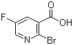 结构式 CAS# 38186-89-9, 2-溴-5-氟吡啶-3-羧酸