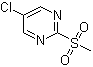结构式 CAS# 38275-47-7, 2-(甲磺酰基)-5-氯嘧啶