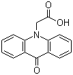 structure of CAS# 38609-97-1, 9-Oxo-10(9H)-acridineacetic acid;(9-Oxo-10(9H)-acridinyl)acetic acid