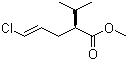 structure of CAS# 387353-77-7, Methyl (2S,4E)-5-chloro-2-isopropylpent-4-enoate;Aliskiren inter-11