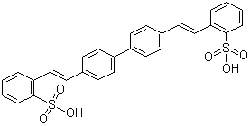 结构式 CAS# 38775-22-3, 荧光增白剂 351; 4,4'-双(2-磺酸基苯乙烯基)-1,1'-联苯