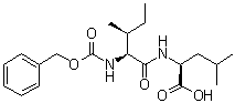 structure of CAS# 38972-95-1, N-[N-[(Phenylmethoxy)carbonyl]-L-isoleucyl]-L-leucine;NSC 333751