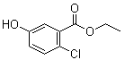2-氯-5-羟基苯甲酸乙酯分子结构 (CAS 39062-63-0)