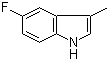 结构式 CAS# 392-13-2, 5-氟-3-甲基吲哚