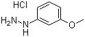 结构式 CAS# 39232-91-2, 3-甲氧基苯肼盐酸