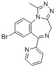 结构式 CAS# 39243-02-2, 吡唑仑