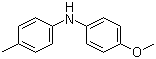 structure of CAS# 39253-43-5, N-(4-Methoxyphenyl)-4-methylbenzenamine;(4-Methoxyphenyl)-p-tolylamine