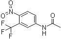 结构式 CAS# 393-12-4, 3-(三氟甲基)-4-硝基乙酰苯胺