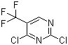 structure of CAS# 3932-97-6, 2,4-Dichloro-5-trifluoromethylpyrimidine;5-Trifluoromethyl-2,4-dichloropyrimidine; 2,4-Dichloro-5-(trifluoromethyl)pyrimidine