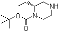 structure of CAS# 393781-70-9, (R)-1-Boc-2-ethylpiperazine;tert-Butyl (R)-2-ethyl-1-piperazinecarboxylate