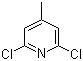 结构式 CAS# 39621-00-6, 2,6-二氯-4-甲基吡啶